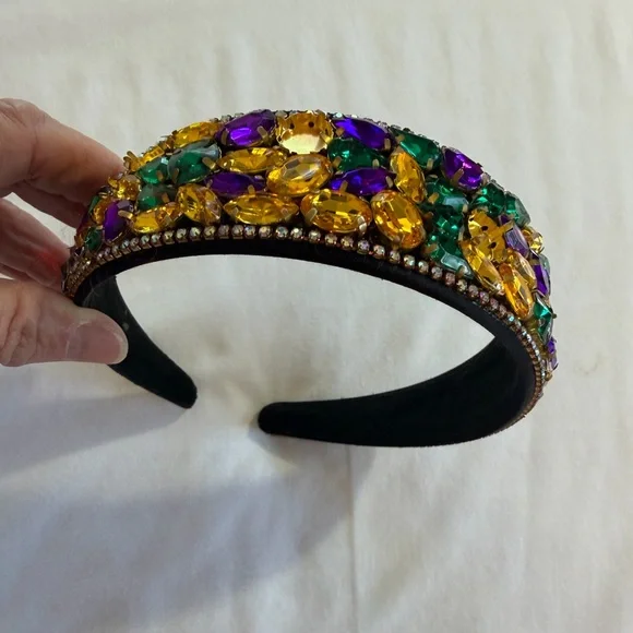 Gemstone Headband rhinestones multicolor - Picture 9 of 13